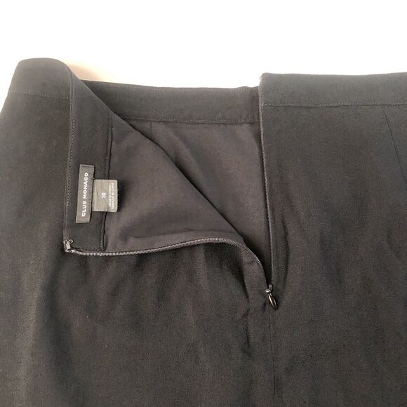 Club Monaco Women’s Black Scalloped Alea Skirt Size 10 - Picture 9 of 13